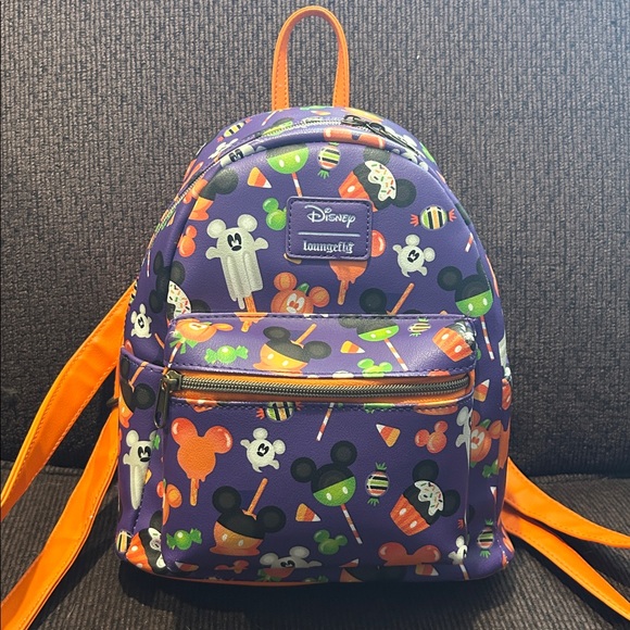 🎃 Disney Loungefly Halloween Snacks Mini Backpack EUC